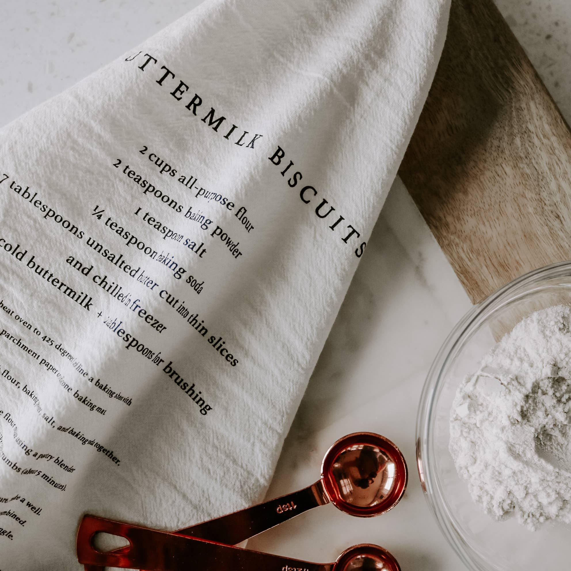 buttermilk biscuits recipe tea towel, holiday gifts