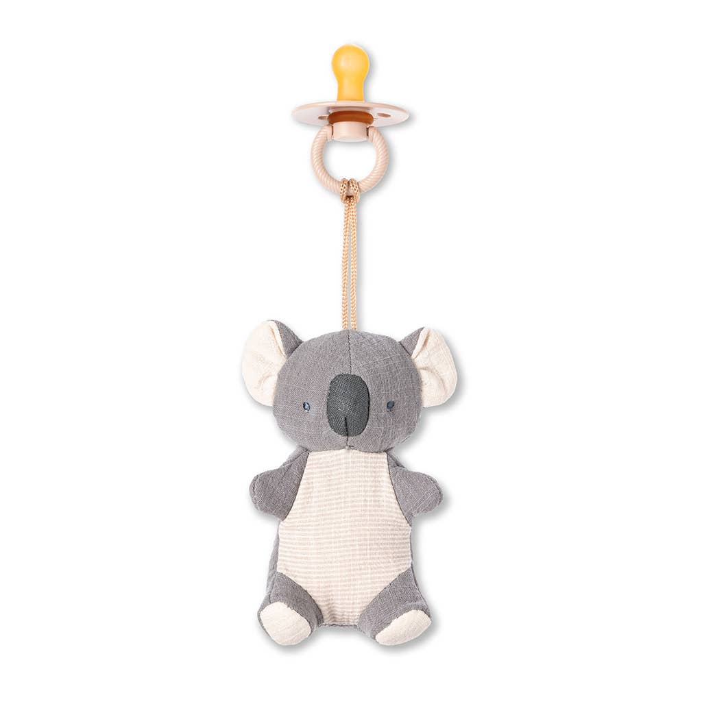 Natural Rubber Pacifier & Stuffed Animal: Bunny