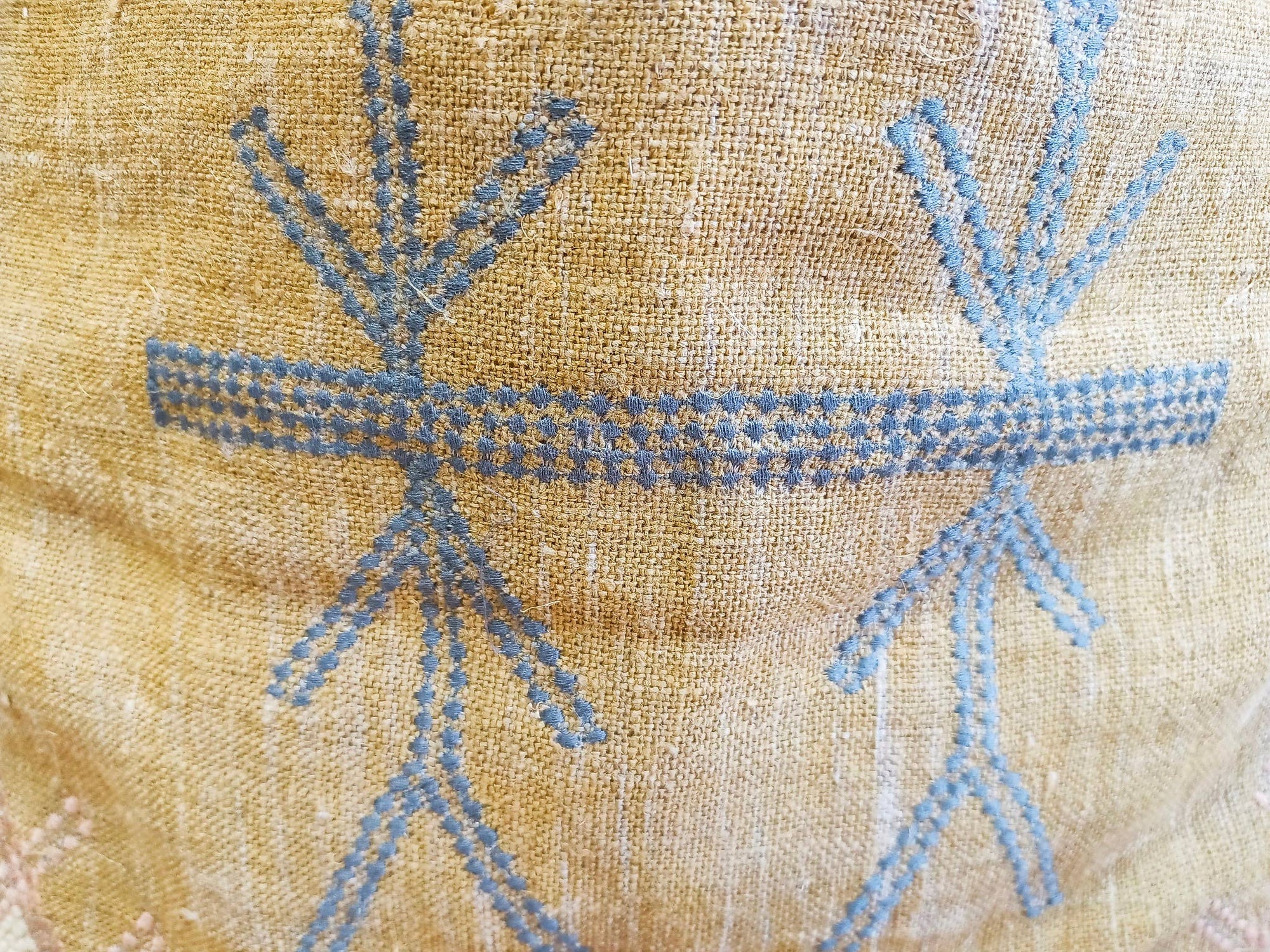 sabra silk inspired linen pillow