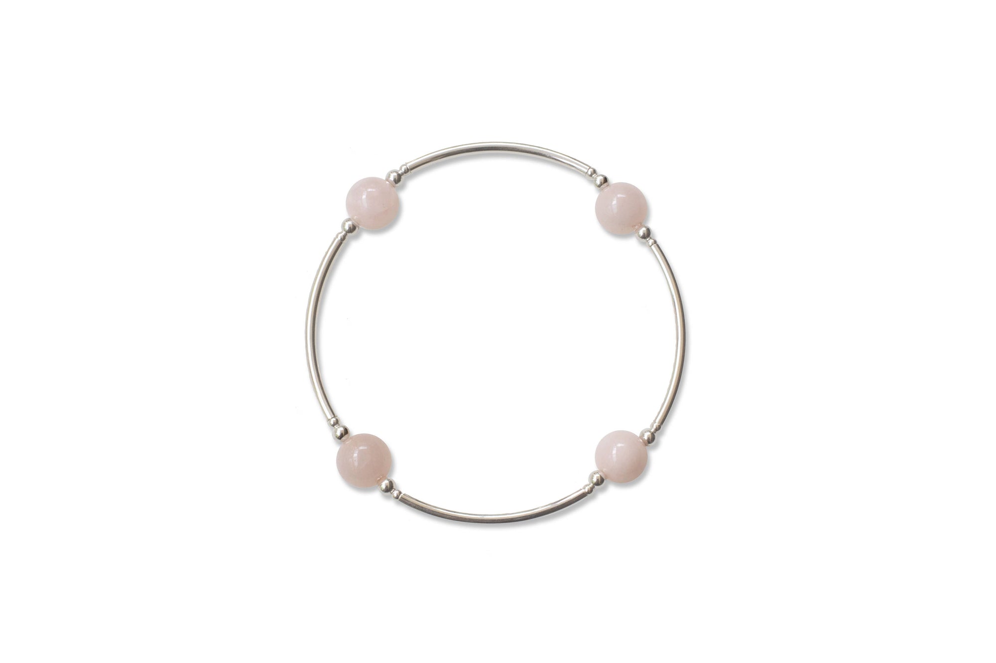 rose quartz blessing bracelet, gratitude and perfect gift
