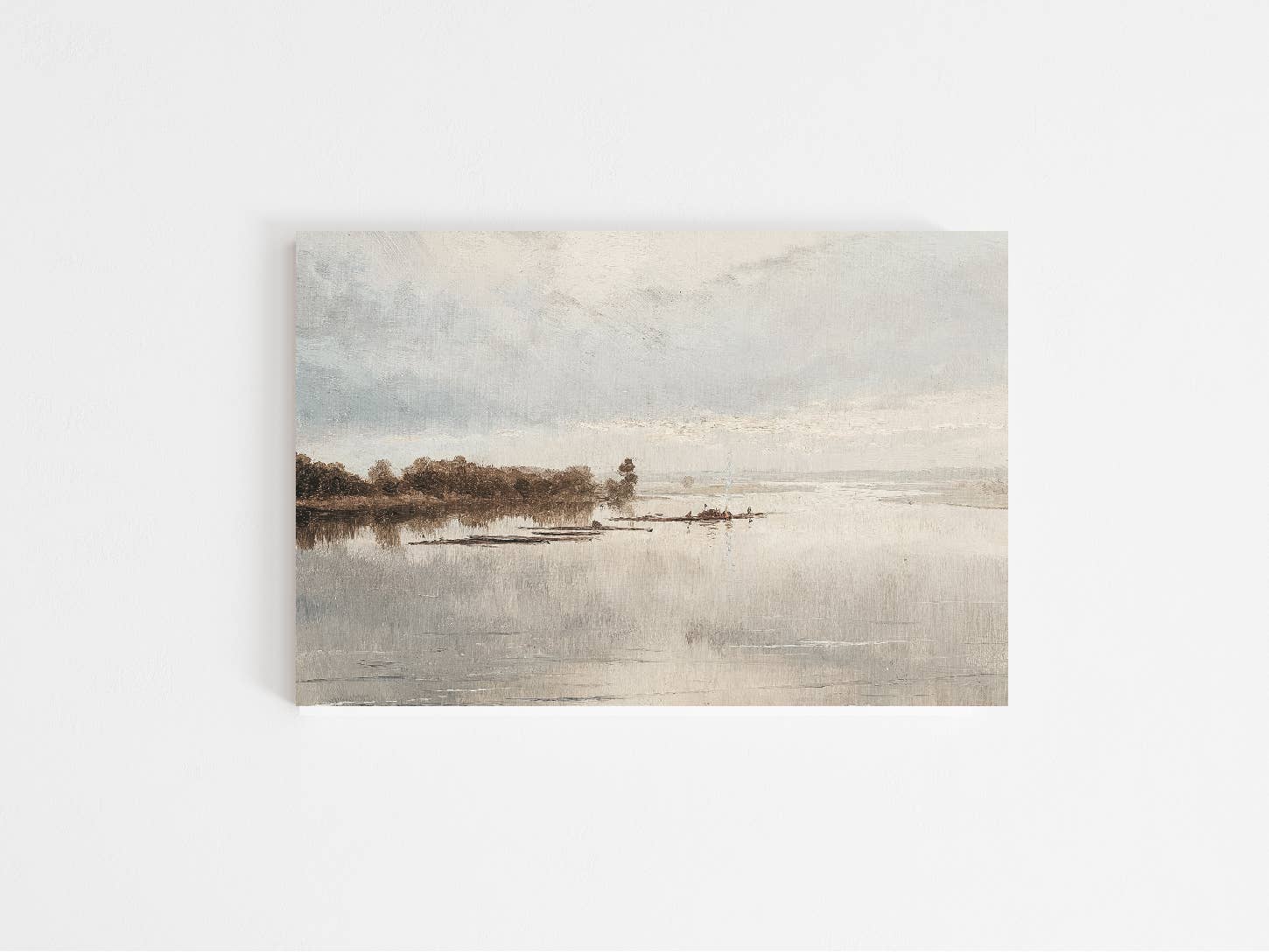 serene lake view art print 8x10