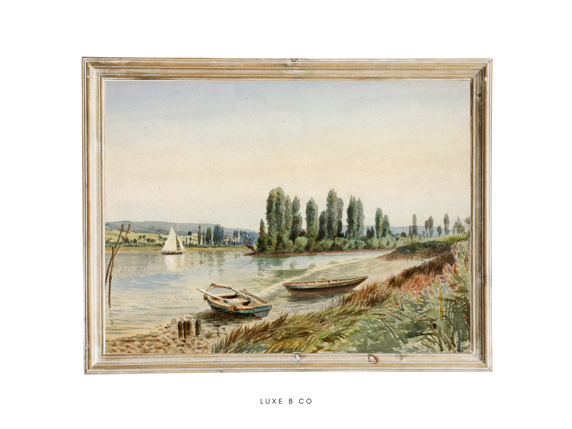 lakeside vintage print 4x6"