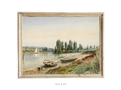 lakeside vintage print 4x6"