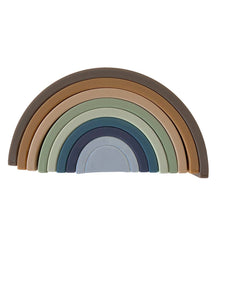 Rainbow teether silicone stacker