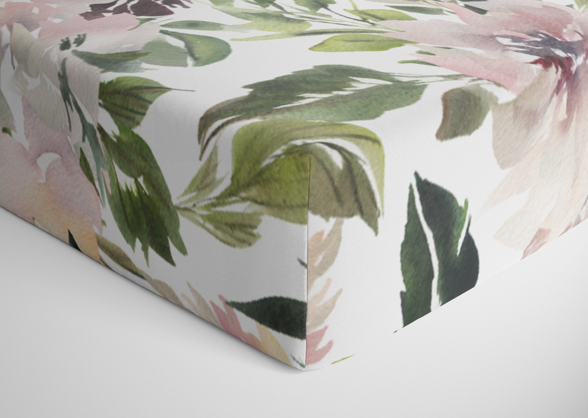 boo and rook agnes floral crib sheet soft modern watercolor floral baby girl nursery floral baby shower