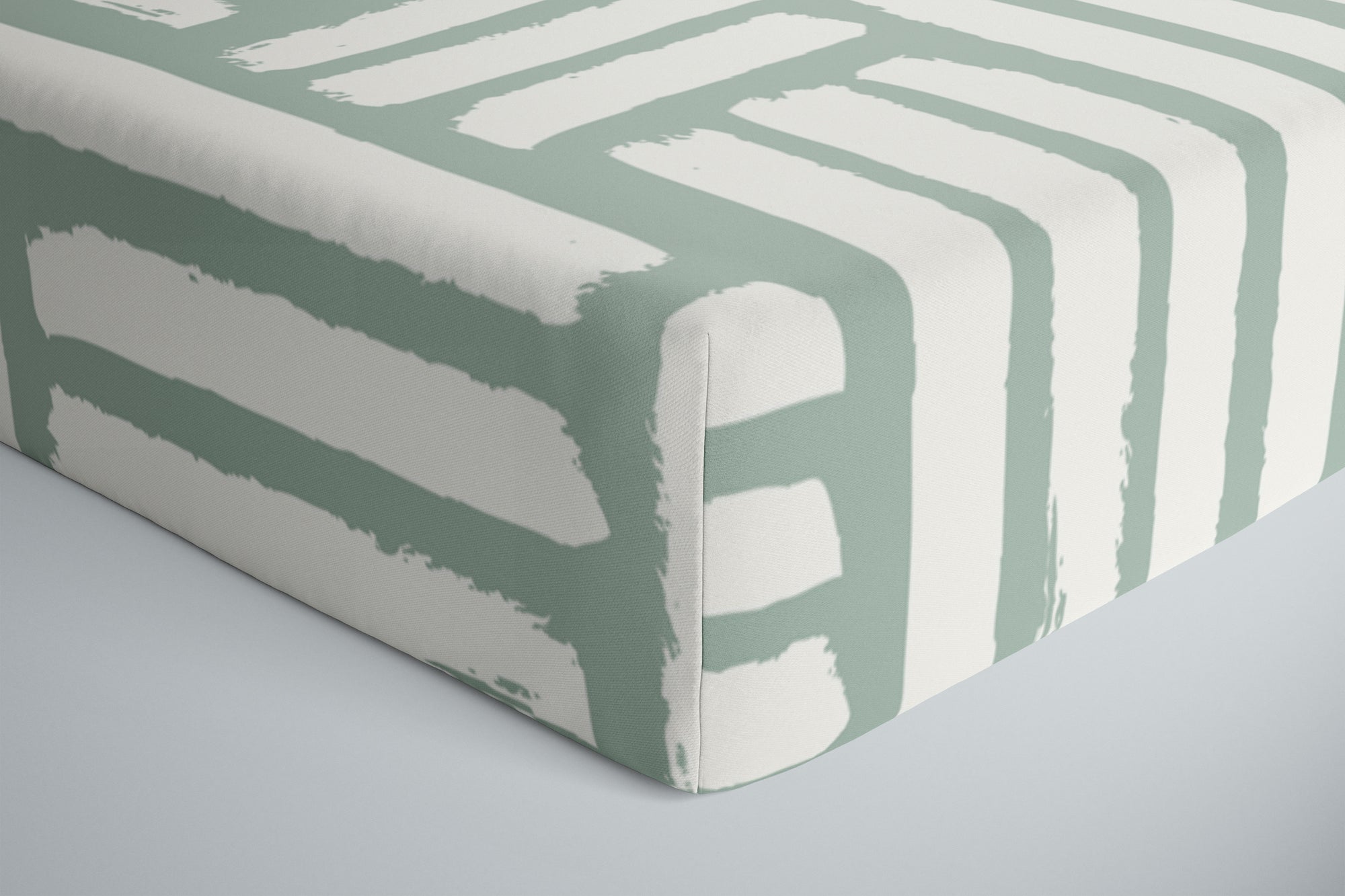 Boo and Rook checkered stripes crib sheet bluegreen white stripes gender neutral nursery decor baby shower gift fabric