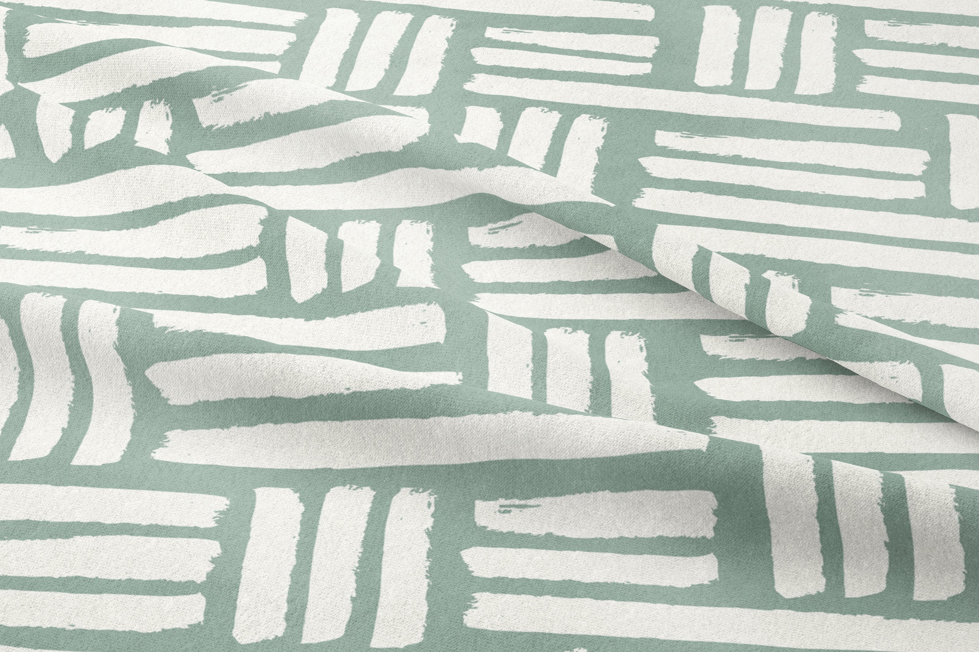 Boo and Rook checkered stripes crib sheet bluegreen white stripes gender neutral nursery decor baby shower gift fabric