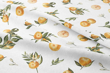 boo and rook citrus collection crib sheet, gender neutral nursery decor