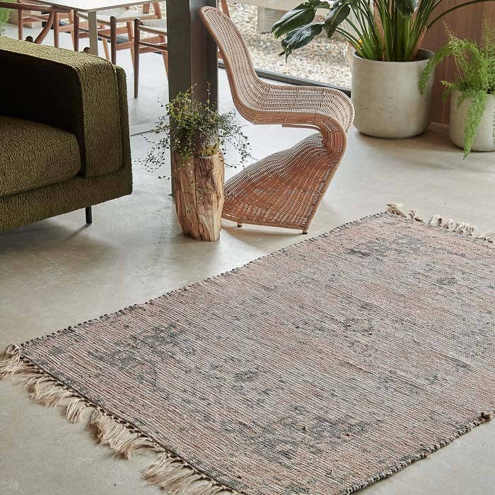 Abigail chenille vintage inspired jute 4x6 rug