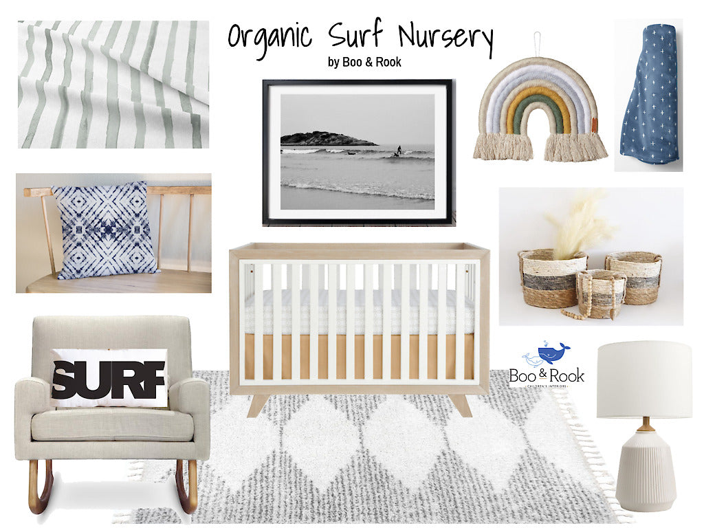 Organic Surf Theme Nursery Inspiration