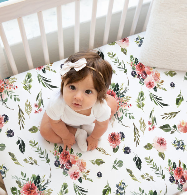 Pineapple top crib sheet