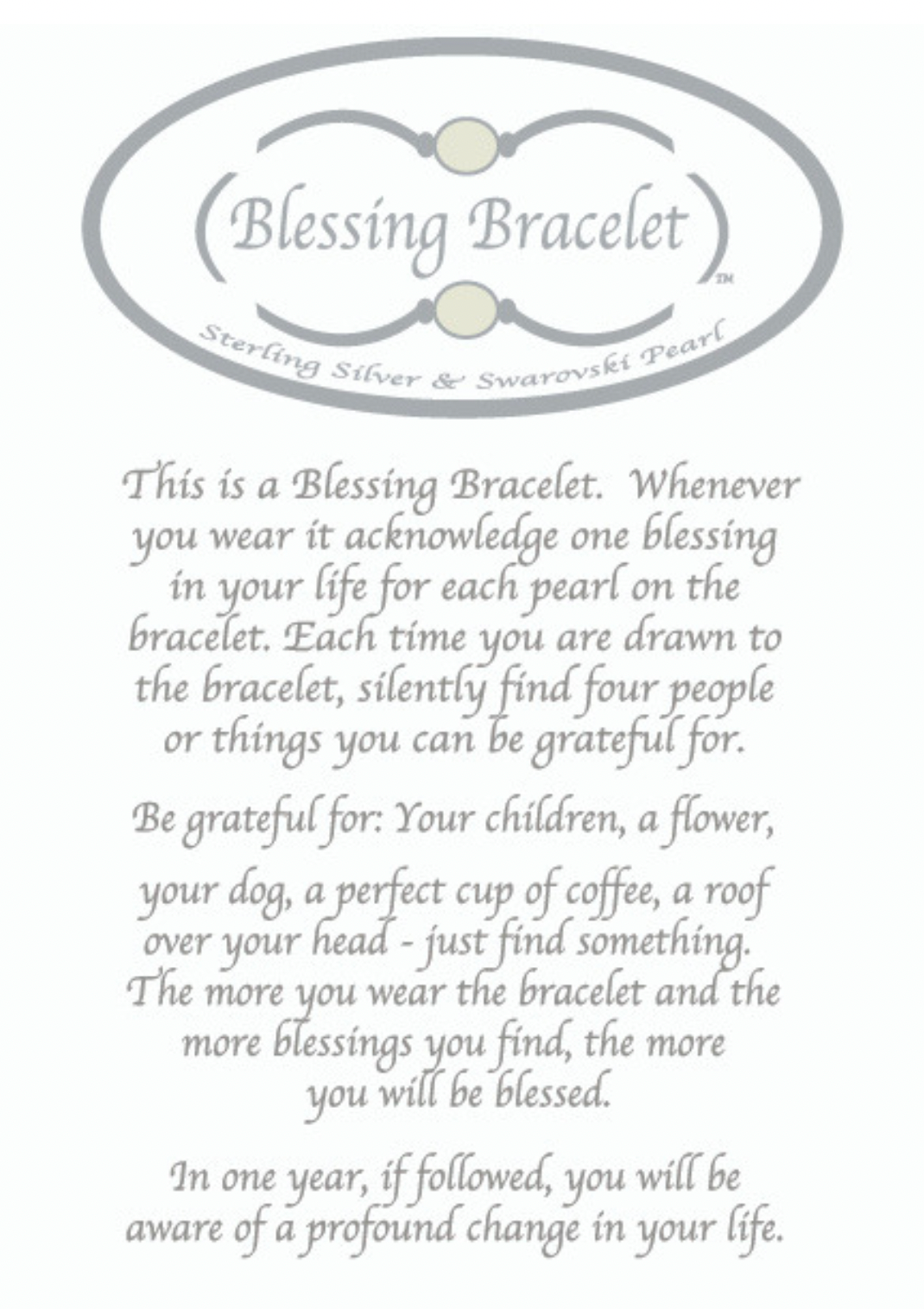 blessing bracelet, gratitude, perfect gift