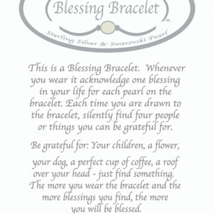 rose quartz blessing bracelet, gratitude and perfect gift