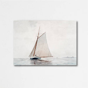 sail away, european coastal vintage art print