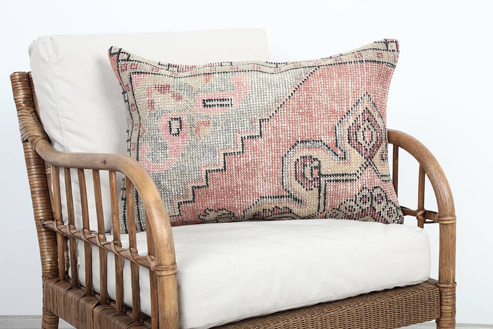 sienna vintage rug pillow cover, 16x24