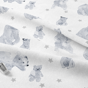 Boo & Rook Bear Forest Animal Wildlife watercolor crib sheet and baby blanket baby boy nursery decor and baby shower gift
