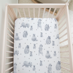 Woodland Bears Crib Sheet Boo Rook - Main Image