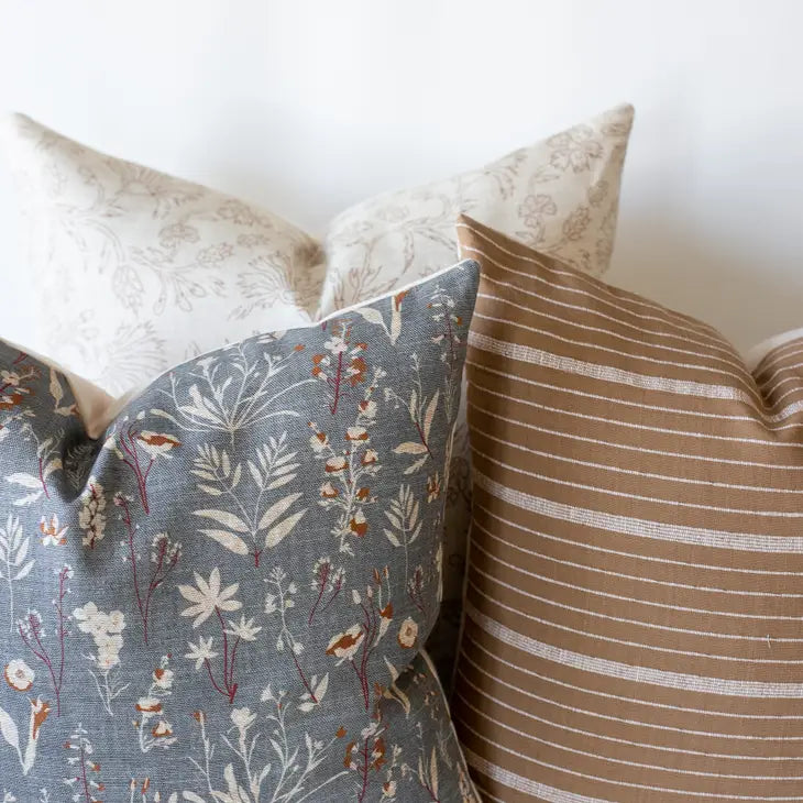 Charlotte pillow cover, spring fall neutral floral